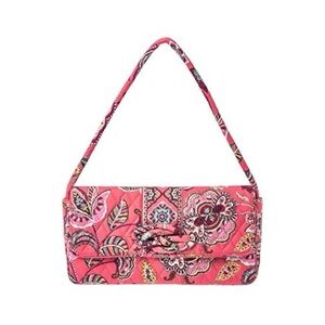 Vera Bradley Floral Pink Shoulder Bag/Clutch, NWOT